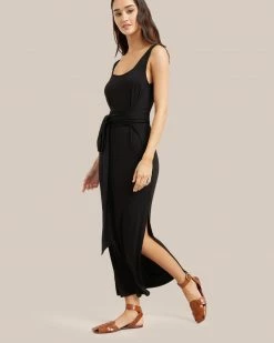 UBASE INTERNATIONAL, INC. Kelis Tie-Waist Maxi Dress Work