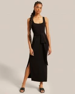 UBASE INTERNATIONAL, INC. Kelis Tie-Waist Maxi Dress Work
