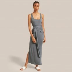 UBASE INTERNATIONAL, INC. Clothing Kelis Tie-Waist Maxi Dress
