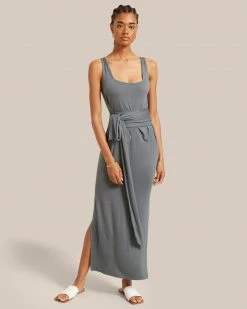 UBASE INTERNATIONAL, INC. Clothing Kelis Tie-Waist Maxi Dress