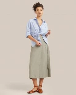 Fashion Apparels Kendall Oversized Striped Split-Back Shirt