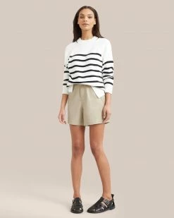 Hua Jia Kipp Paperbag Vegan Leather Short Clothing