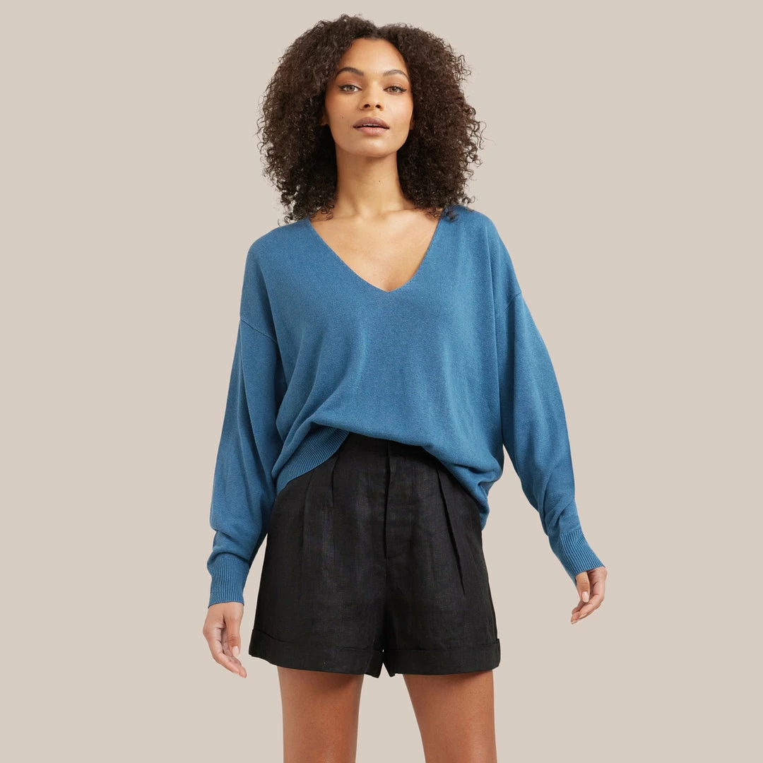 Expert Group Limited Kisa Relaxed V-Neck Sweater