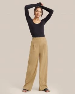 Hua Shang Group (H.K.) Ltd Kobi Easy Pleat-Front Wide-Leg Pant Clothing