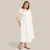 Hua Jia Kyla Ruched Off-Shoulder Dress Vacation