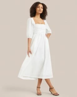 Hua Jia Kyla Ruched Off-Shoulder Dress Vacation