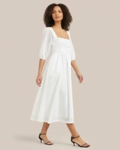 Hua Jia Kyla Ruched Off-Shoulder Dress Vacation