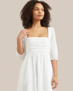 Hua Jia Kyla Ruched Off-Shoulder Dress Vacation