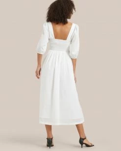 Hua Jia Kyla Ruched Off-Shoulder Dress Vacation