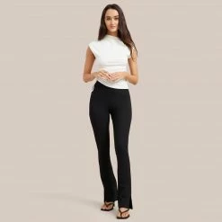 Asia Consultancy Co., Ltd Clothing Laikyn Side-Split Hem Pant