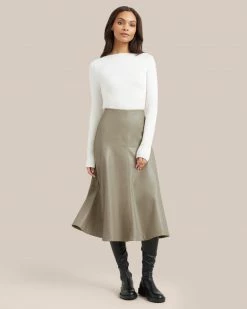 UBASE INTERNATIONAL, INC. Lounge Layla Slit-Neck Long-Sleeve Tee