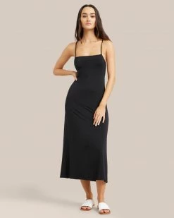 Hua Jia Liliana Cupro Lace Up Back Dress Clothing