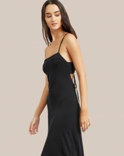 Hua Jia Liliana Cupro Lace Up Back Dress Clothing