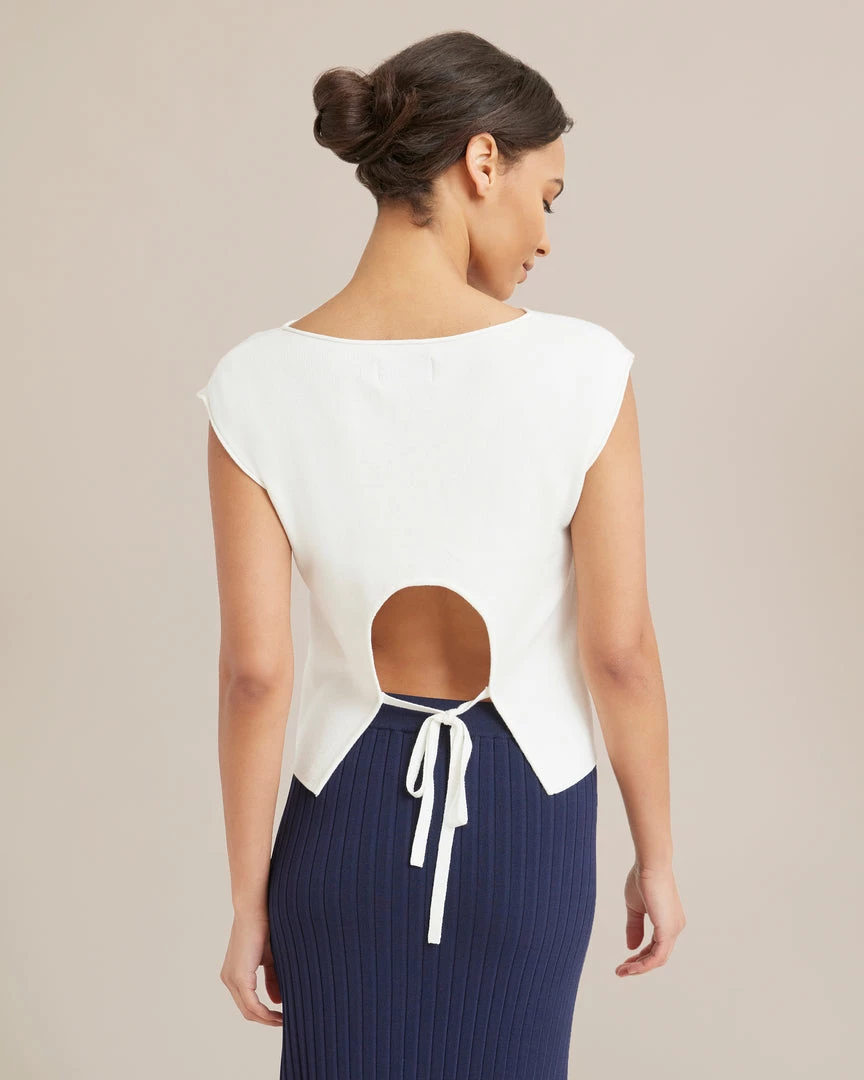 Hwa Fong Company Clothing Maia Tie-Back Knit Tank