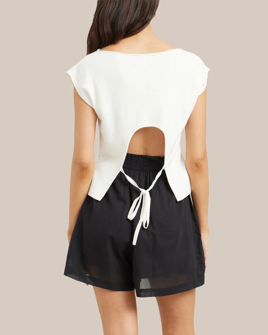 Hwa Fong Company Clothing Maia Tie-Back Knit Tank