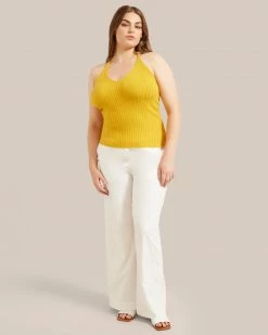 Sky Ocean Development Limited Marianna Ribbed Double Strap Tank Clothing