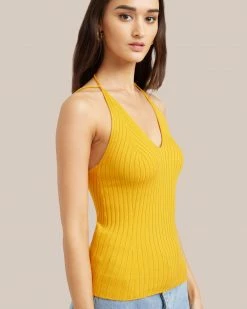 Sky Ocean Development Limited Marianna Ribbed Double Strap Tank Clothing