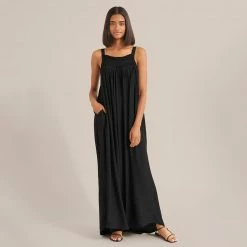 GRADE AND GATHER Clothing Matilda Sleeveless Smocked Maxi Dress