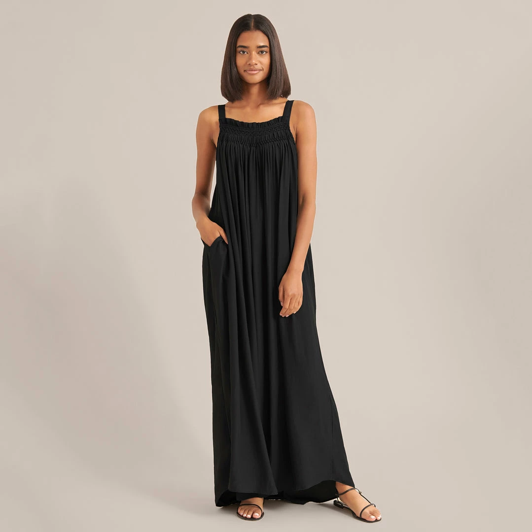 GRADE AND GATHER Clothing Matilda Sleeveless Smocked Maxi Dress