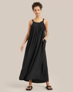 GRADE AND GATHER Clothing Matilda Sleeveless Smocked Maxi Dress