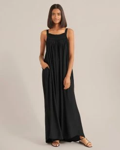 GRADE AND GATHER Clothing Matilda Sleeveless Smocked Maxi Dress