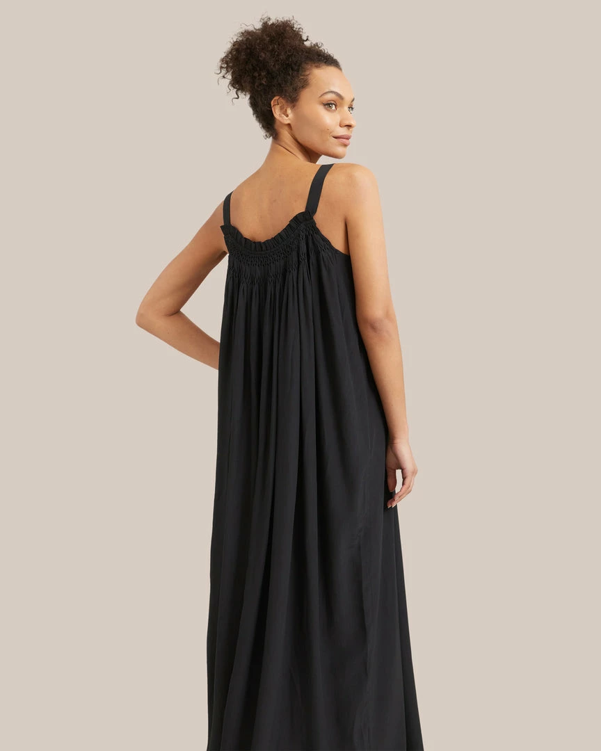 GRADE AND GATHER Clothing Matilda Sleeveless Smocked Maxi Dress