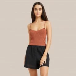 All Row Clothing Melika Contour Cropped Cami