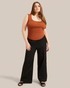 Fashion Apparels Vacation Paula Smocked Waist Wide Leg Pant