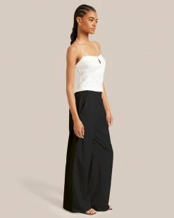 Fashion Apparels Vacation Paula Smocked Waist Wide Leg Pant