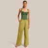 Fashion Apparels Paula Smocked Waist Wide Leg Pant Vacation