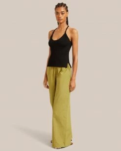 Fashion Apparels Paula Smocked Waist Wide Leg Pant Vacation