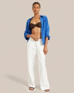 Fashion Apparels Paula Smocked Waist Wide Leg Pant Vacation