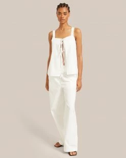 Fashion Apparels Paula Smocked Waist Wide Leg Pant Vacation