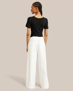 Fashion Apparels Paula Smocked Waist Wide Leg Pant Vacation