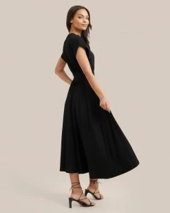 Hua Shang Group (H.K.) Ltd Clothing Prima Jersey Midi Dress