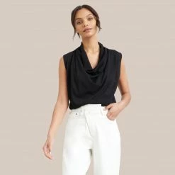 Hua Shang Group (H.K.) Ltd Ramona Cowl Neck Tee Clothing