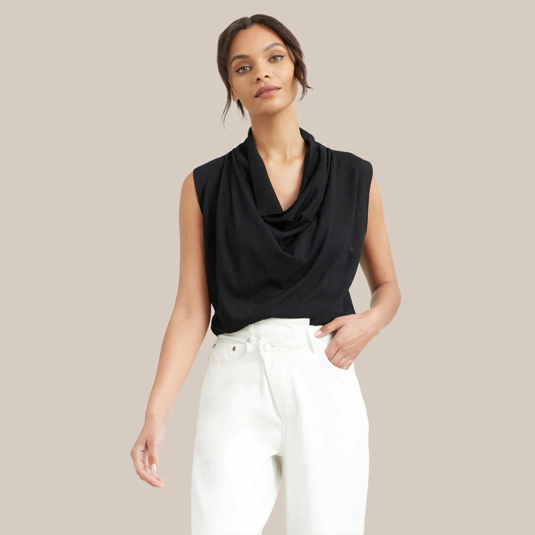 Hua Shang Group (H.K.) Ltd Ramona Cowl Neck Tee Clothing