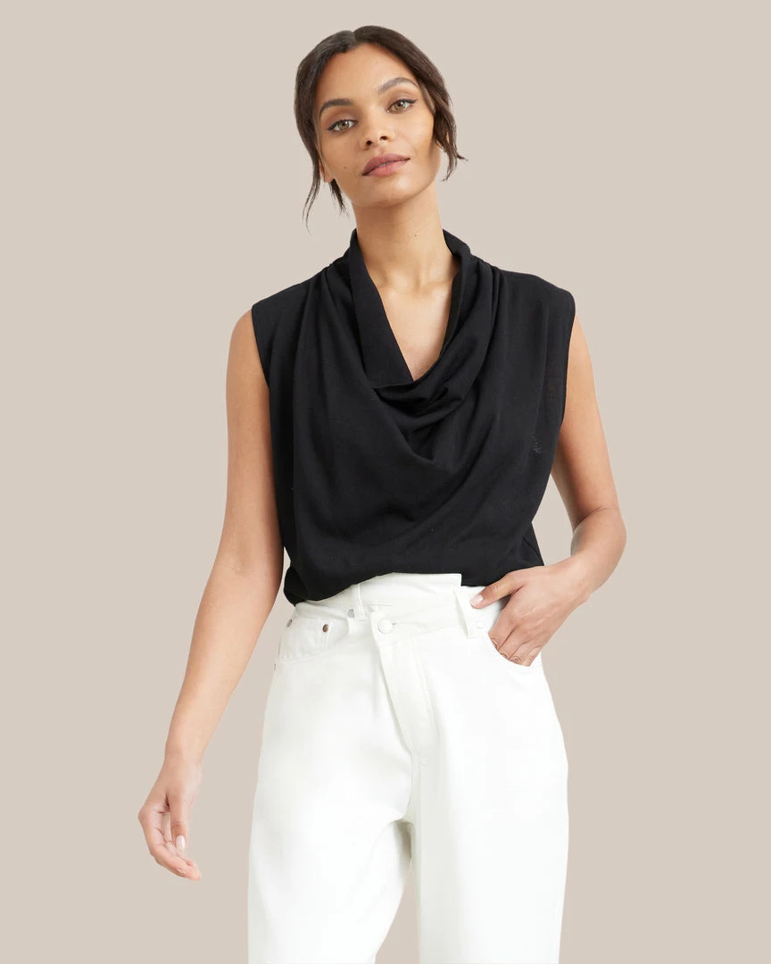 Hua Shang Group (H.K.) Ltd Ramona Cowl Neck Tee Clothing