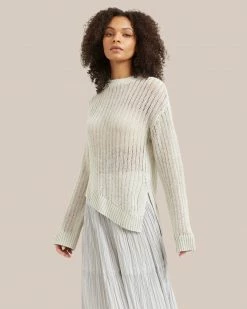 Hwa Fong Company Clothing Riva Asymmetrical Linen Sweater
