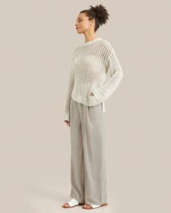 Hwa Fong Company Clothing Riva Asymmetrical Linen Sweater