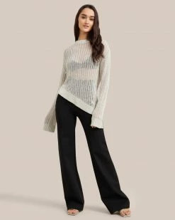 Hwa Fong Company Clothing Riva Asymmetrical Linen Sweater