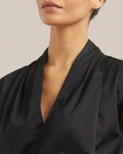 Fashion Apparels Clothing Row V-Neck Cotton Blouse