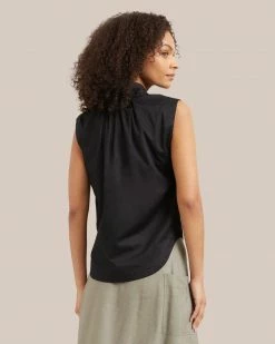 Fashion Apparels Clothing Row V-Neck Cotton Blouse