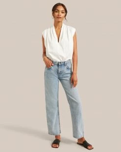 Fashion Apparels Row V-Neck Cotton Blouse