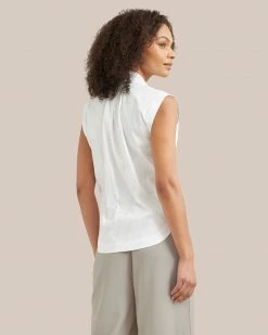 Fashion Apparels Row V-Neck Cotton Blouse