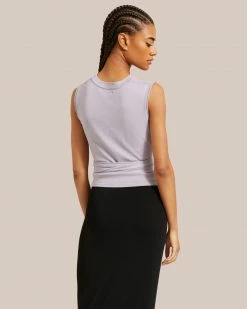 Sky Ocean Development Limited Rumi Cropped Sleeveless Wrap Tee