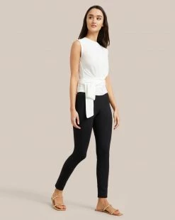 Sky Ocean Development Limited Clothing Rumi Cropped Sleeveless Wrap Tee