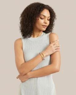 Machete Accessories Silver Convertible Oval Link Bracelet