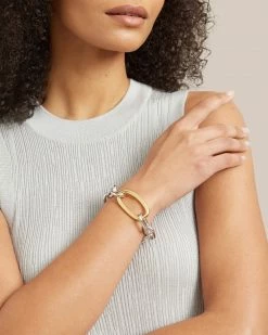 Machete Accessories Silver Convertible Oval Link Bracelet