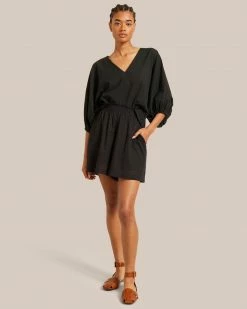 Fashion Apparels Sirena V-Neck Organic Cotton Blouse Vacation